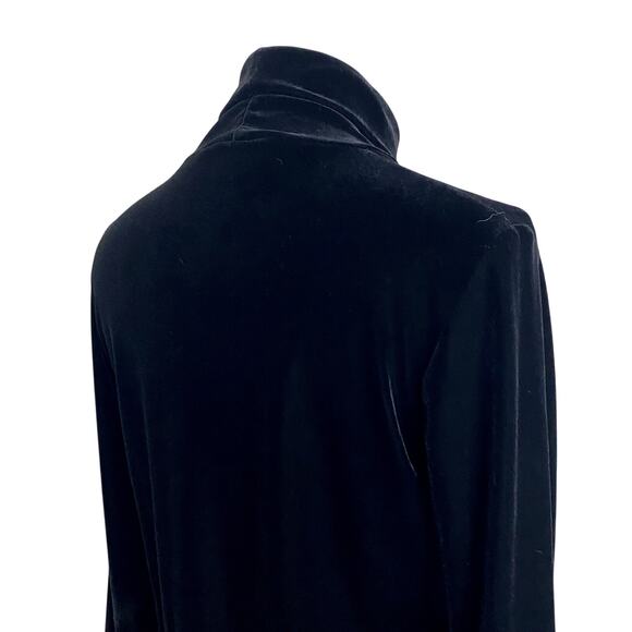 Vintage Sno Skins Chic Velvet 90's Grunge Gothic Minimalist Turtle Neck - Picture 14 of 16